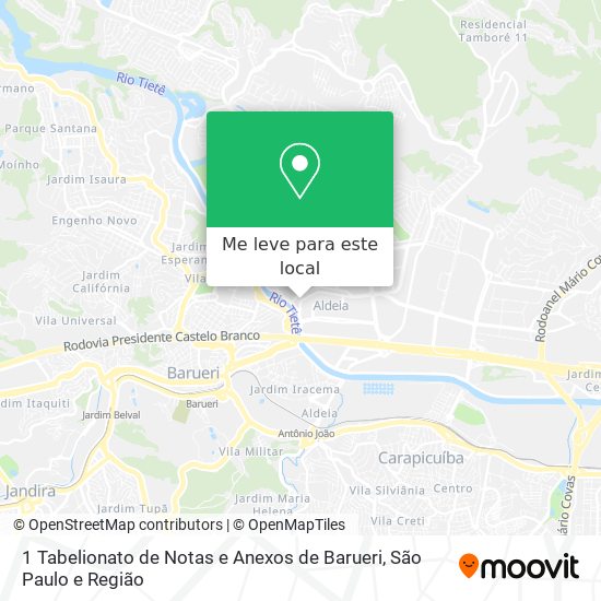 1 Tabelionato de Notas e Anexos de Barueri mapa