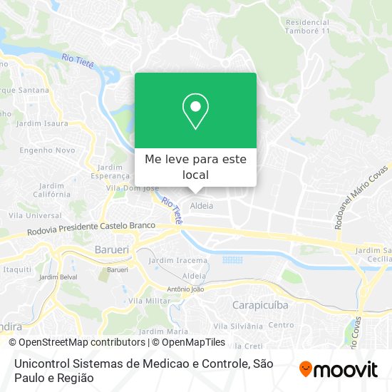 Unicontrol Sistemas de Medicao e Controle mapa