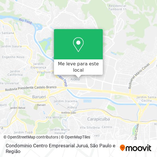 Condomínio Centro Empresarial Juruá mapa