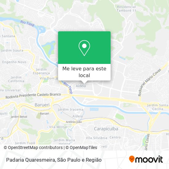 Padaria Quaresmeira mapa