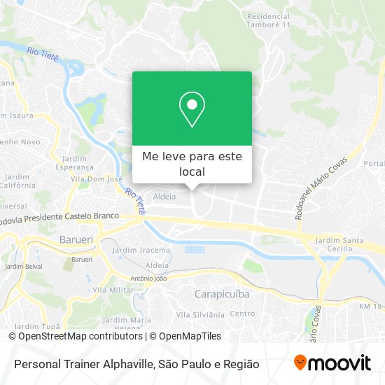 Personal Trainer Alphaville mapa