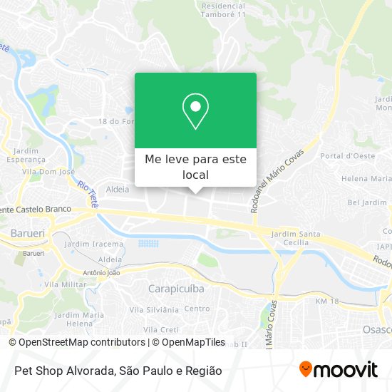 Pet Shop Alvorada mapa