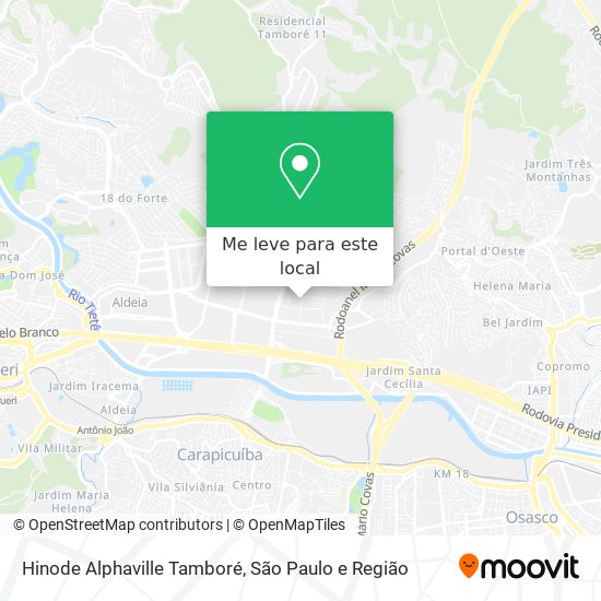 Hinode Alphaville Tamboré mapa