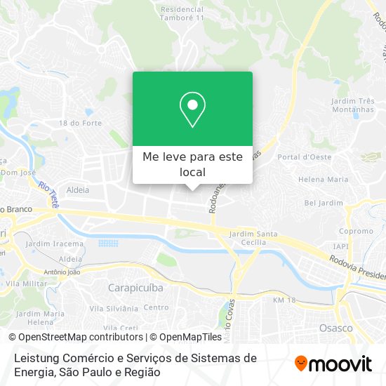 Leistung Comércio e Serviços de Sistemas de Energia mapa