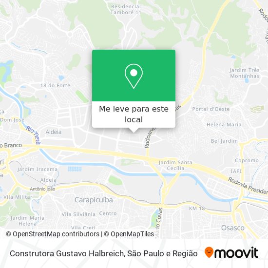 Construtora Gustavo Halbreich mapa