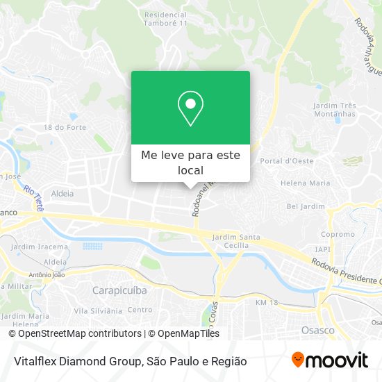 Vitalflex Diamond Group mapa