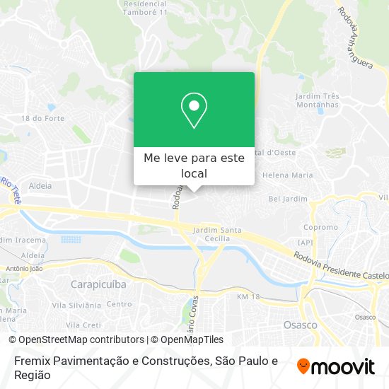 Fremix Pavimentação e Construções mapa