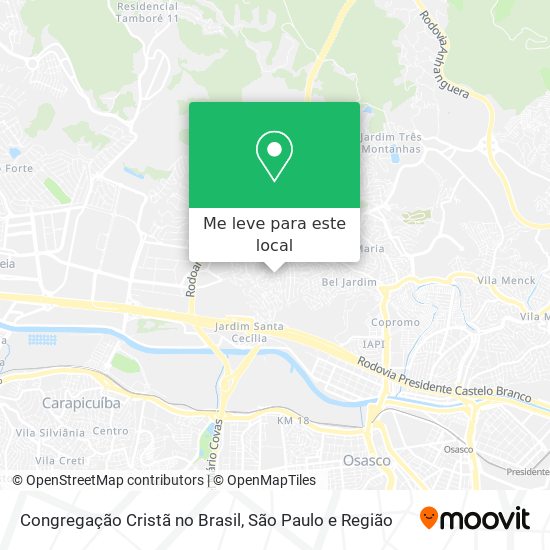 Congregação Cristã no Brasil mapa