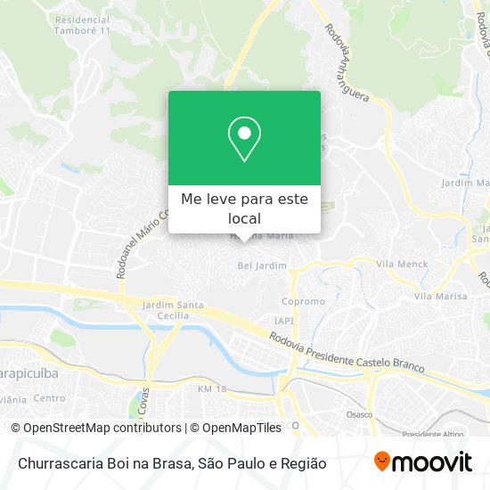 Churrascaria Boi na Brasa mapa