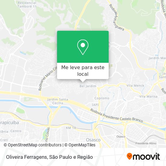 Oliveira Ferragens mapa