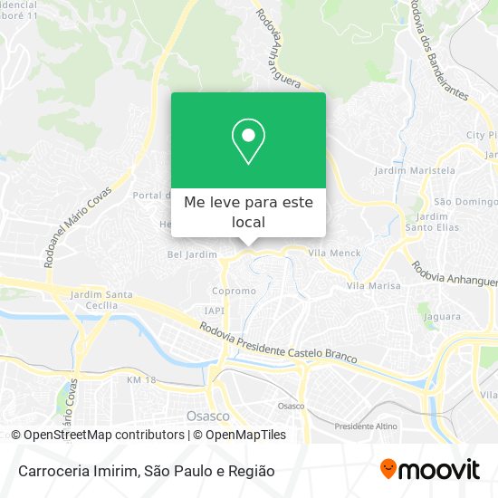Carroceria Imirim mapa
