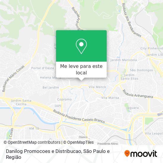 Danilog Promocoes e Distribucao mapa