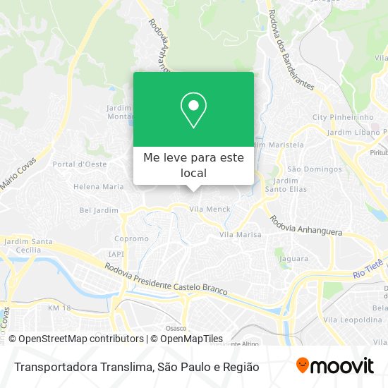 Transportadora Translima mapa