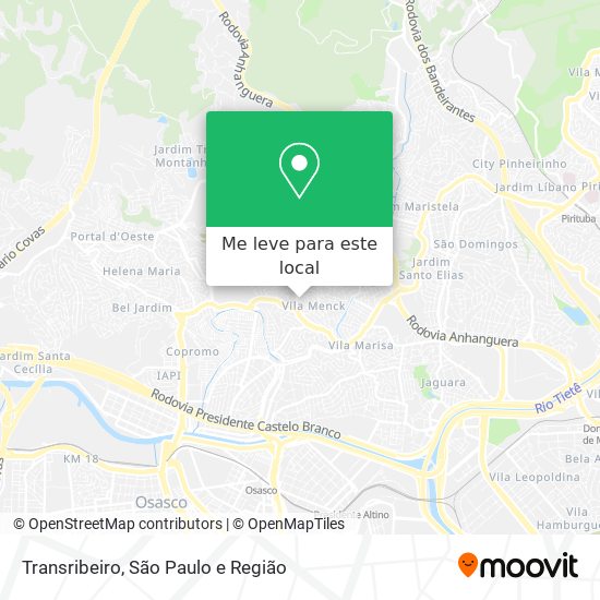 Transribeiro mapa