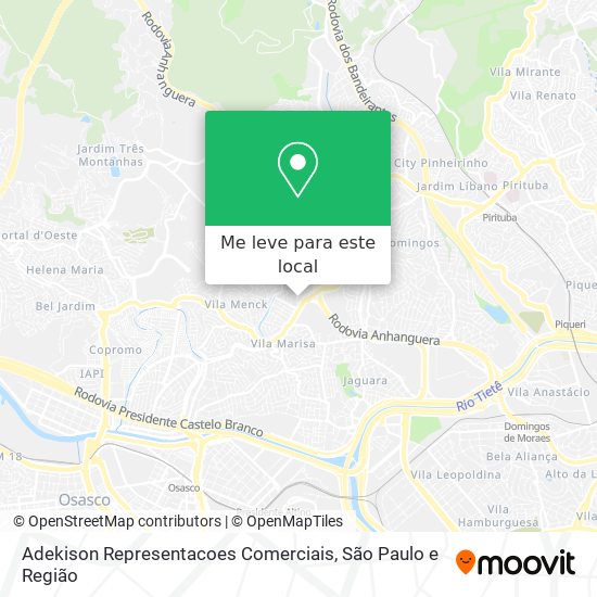 Adekison Representacoes Comerciais mapa