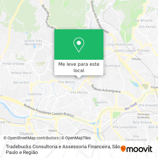 Tradebucks Consultoria e Assessoria Financeira mapa