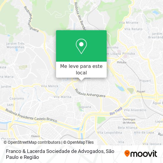 Franco & Lacerda Sociedade de Advogados mapa