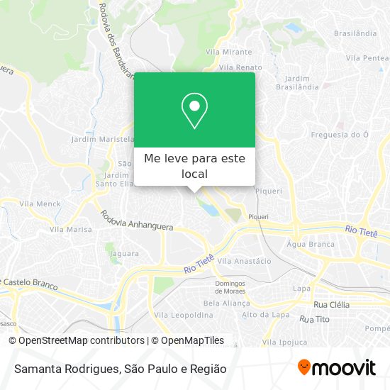 Samanta Rodrigues mapa