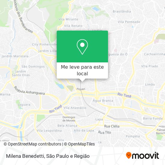 Milena Benedetti mapa