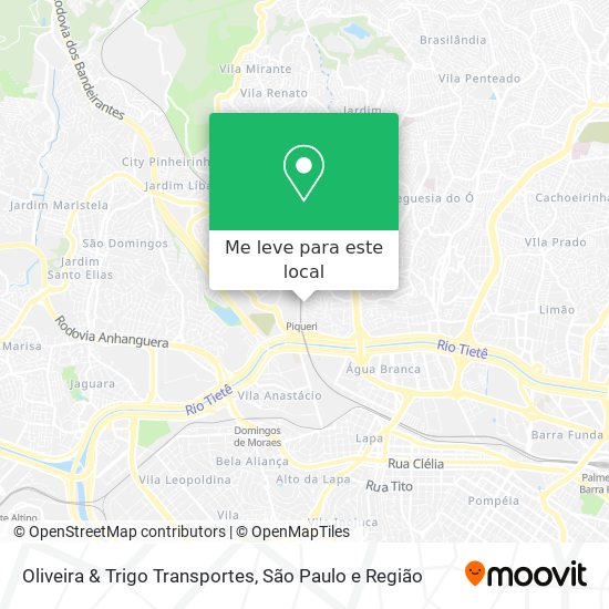 Oliveira & Trigo Transportes mapa