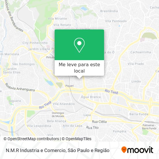 N.M.R Industria e Comercio mapa