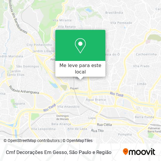 Cmf Decorações Em Gesso mapa