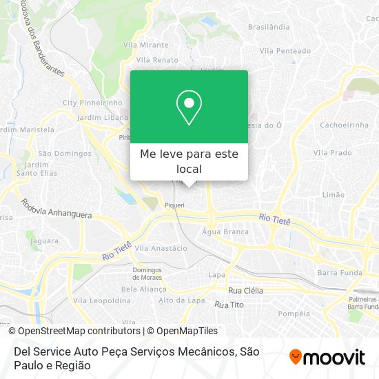 Del Service Auto Peça Serviços Mecânicos mapa