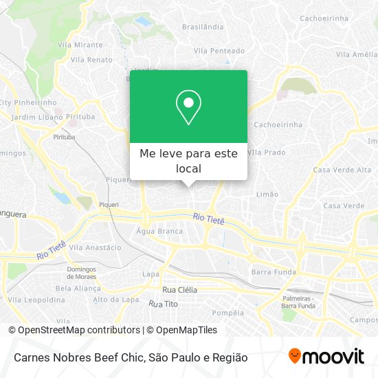 Carnes Nobres Beef Chic mapa