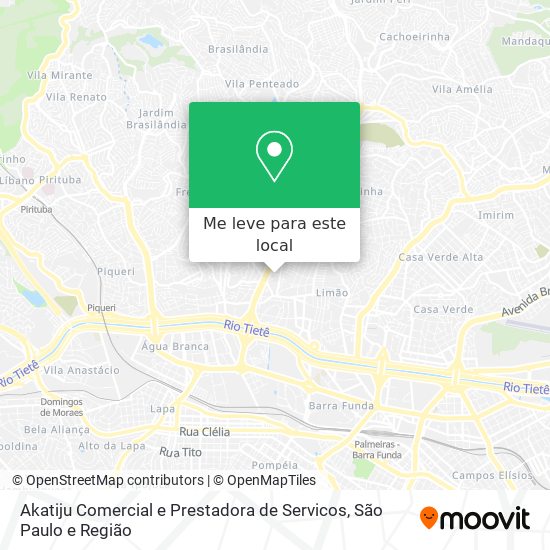 Akatiju Comercial e Prestadora de Servicos mapa