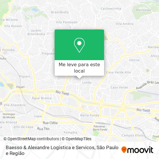 Baesso & Alexandre Logistica e Servicos mapa