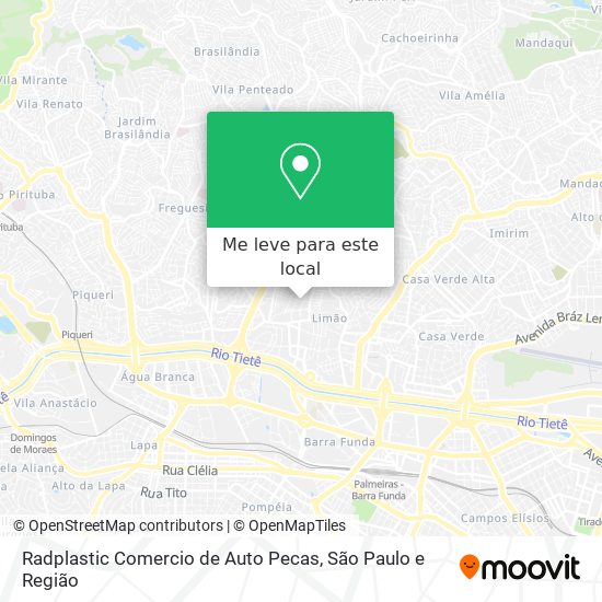 Radplastic Comercio de Auto Pecas mapa