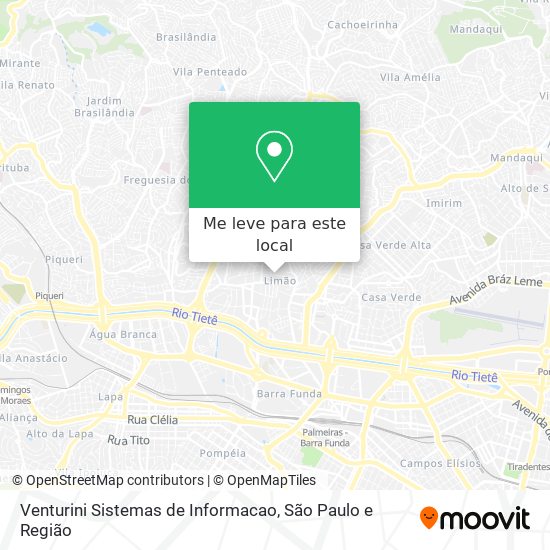 Venturini Sistemas de Informacao mapa