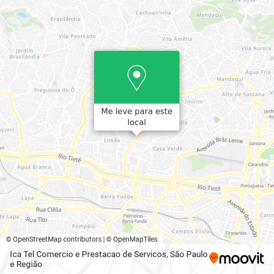 Ica Tel Comercio e Prestacao de Servicos mapa