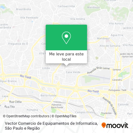 Vector Comercio de Equipamentos de Informatica mapa