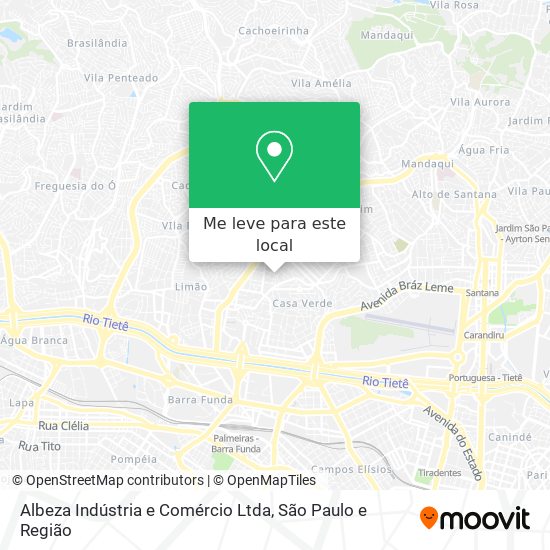 Albeza Indústria e Comércio Ltda mapa