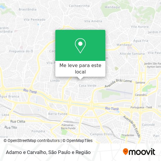 Adamo e Carvalho mapa