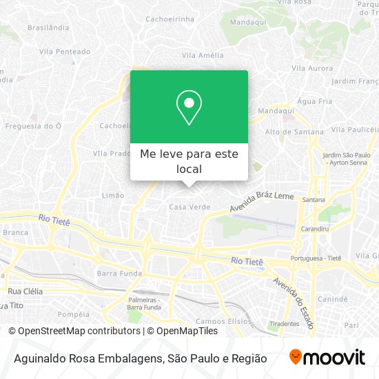 Aguinaldo Rosa Embalagens mapa
