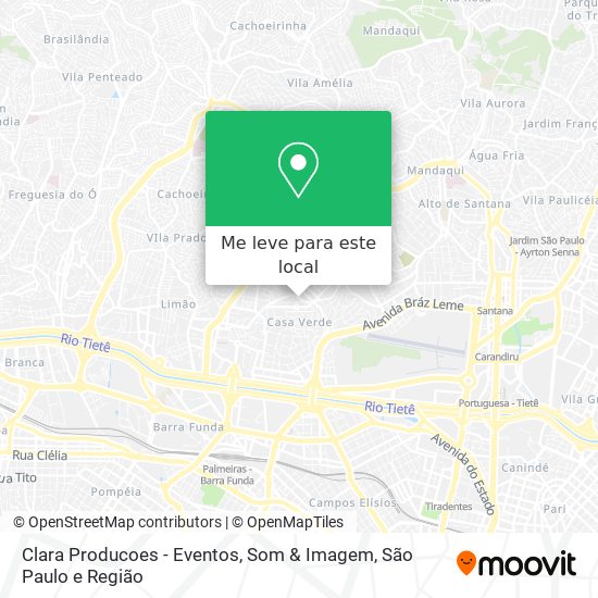 Clara Producoes - Eventos, Som & Imagem mapa