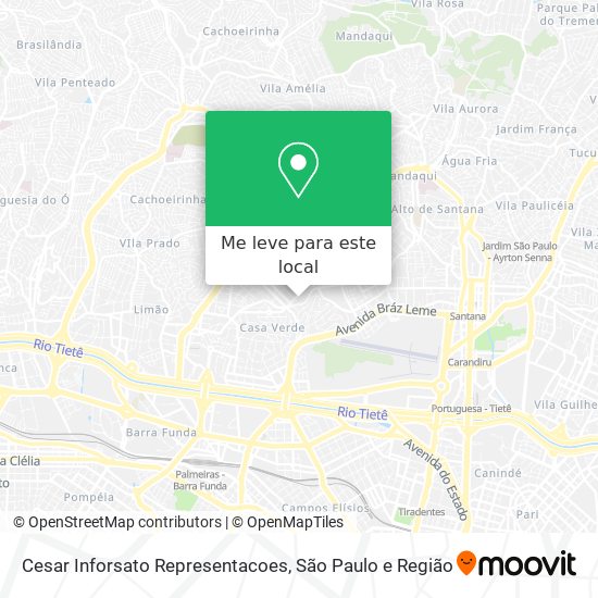 Cesar Inforsato Representacoes mapa