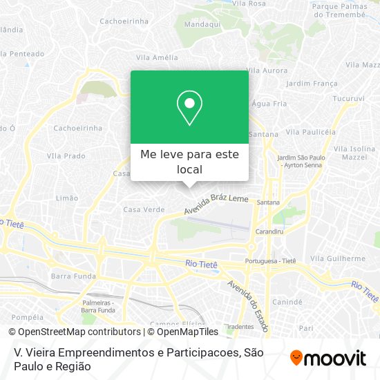 V. Vieira Empreendimentos e Participacoes mapa