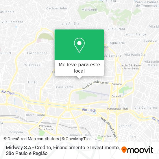 Midway S.A.- Credito, Financiamento e Investimento mapa