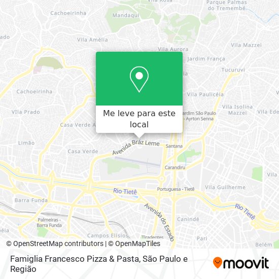 Famiglia Francesco Pizza & Pasta mapa