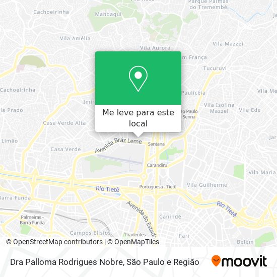 Dra Palloma Rodrigues Nobre mapa