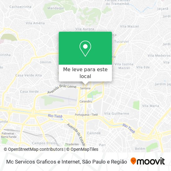 Mc Servicos Graficos e Internet mapa