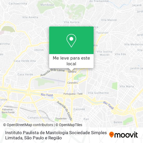 Instituto Paulista de Mastologia Sociedade Simples Limitada mapa