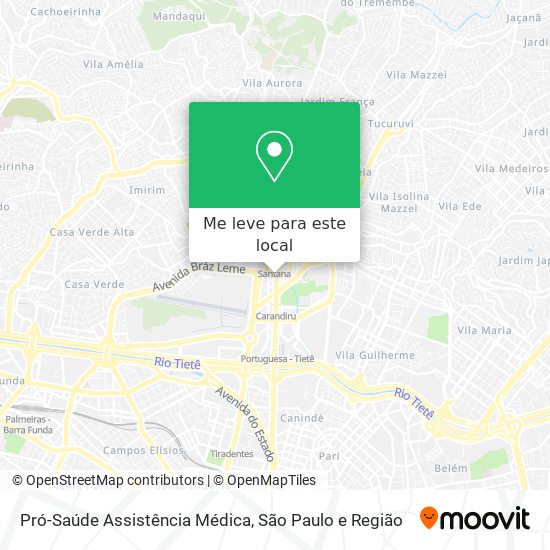 Pró-Saúde Assistência Médica mapa