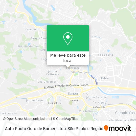 Auto Posto Ouro de Barueri Ltda mapa