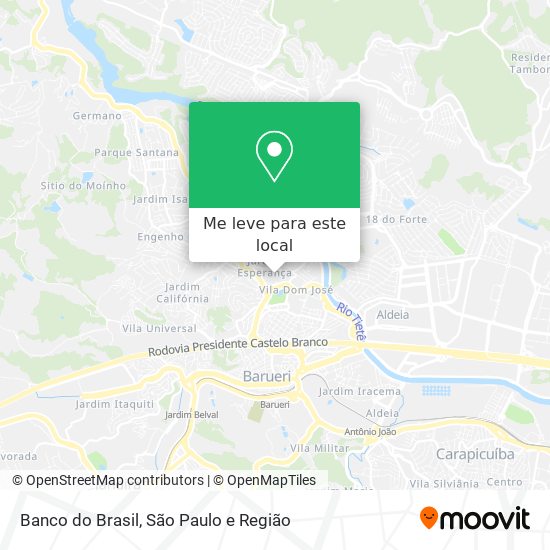 Banco do Brasil mapa