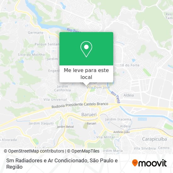 Sm Radiadores e Ar Condicionado mapa