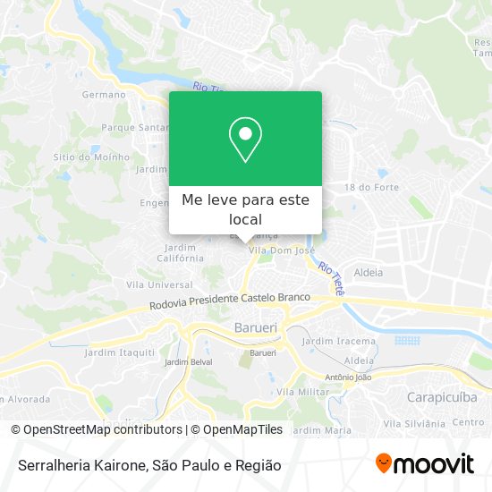 Serralheria Kairone mapa